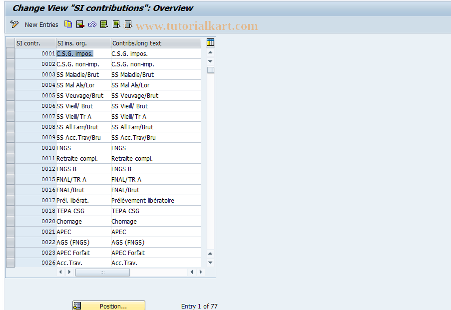 SAP TCode S_AHR_61011073 - IMG Activity: OHIF0361