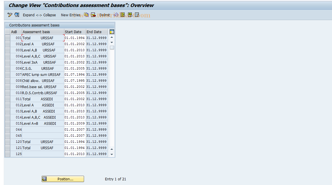 SAP TCode S_AHR_61011087 - IMG Activity: OHIF03591