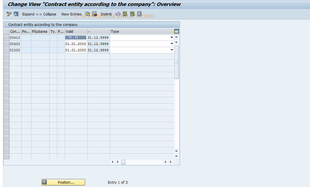 SAP TCode S_AHR_61011094 - IMG Activity: OHIEGCD