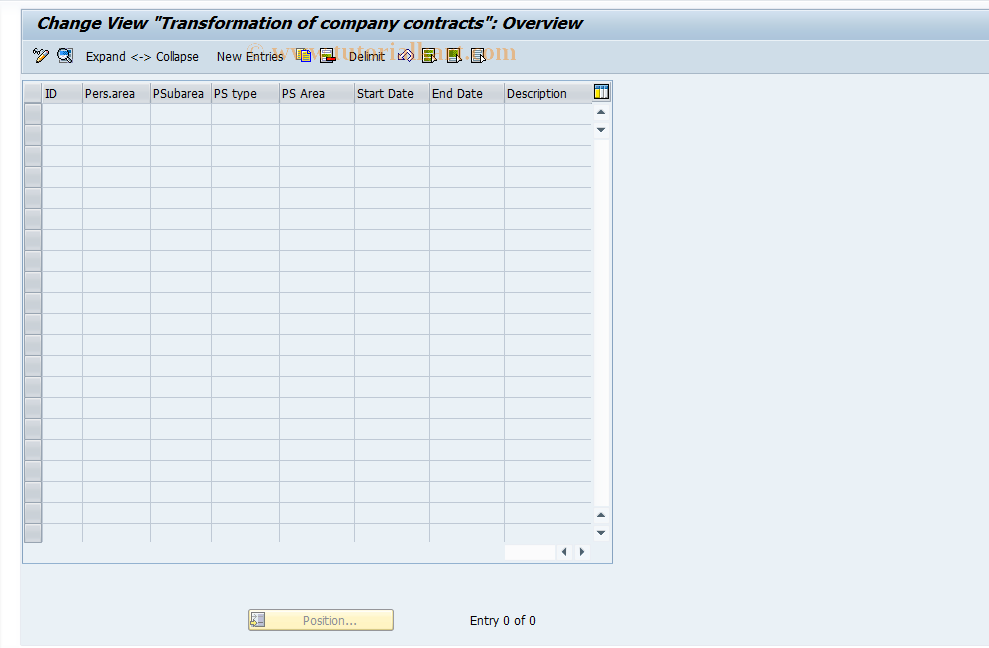 SAP TCode S_AHR_61011100 - IMG Activity: OHIEGC1C