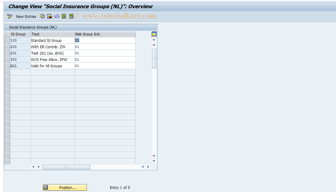 SAP TCode S_AHR_61011107 - IMG Activity: OHIN0351