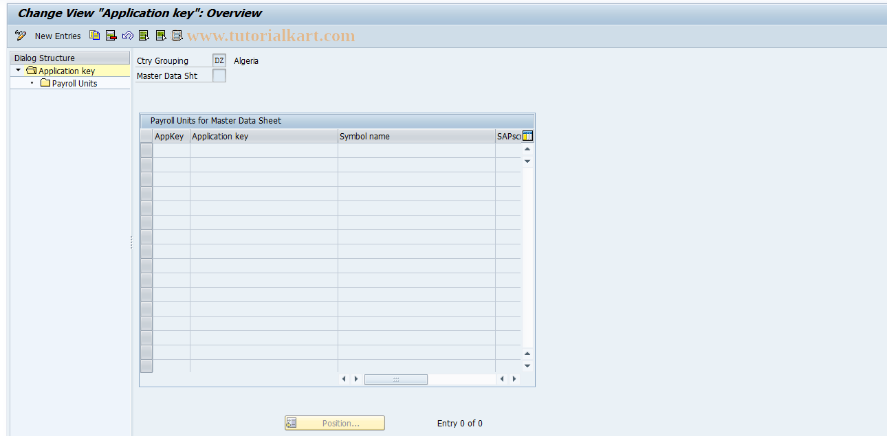 SAP TCode S_AHR_61011118 - IMG Activity: OHIC0545