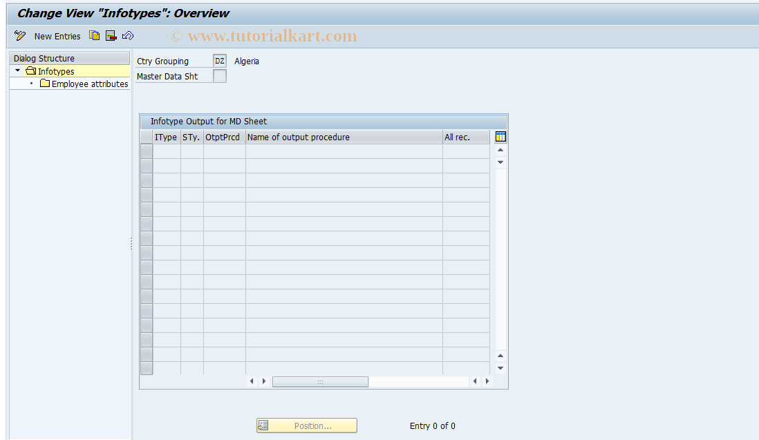 SAP TCode S_AHR_61011120 - IMG Activity: OHIC0532