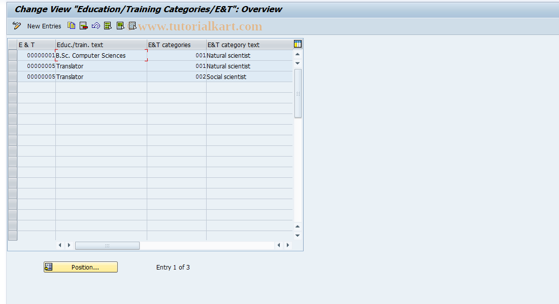 SAP TCode S_AHR_61011144 - IMG Activity: OHIX0609