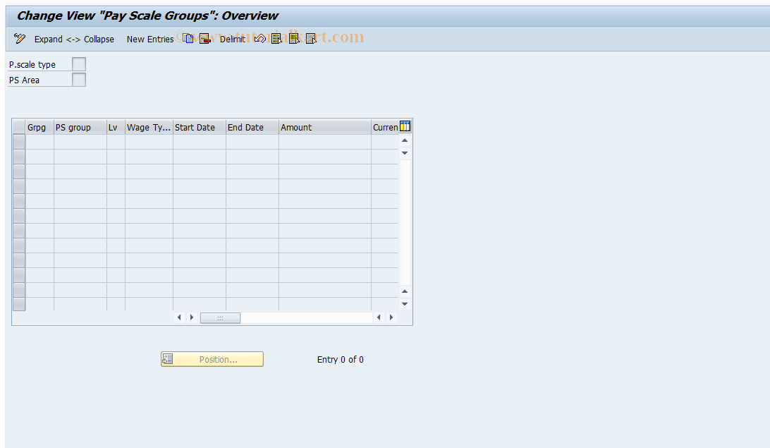 SAP TCode S_AHR_61011150 - IMG Activity: OHIJ0111