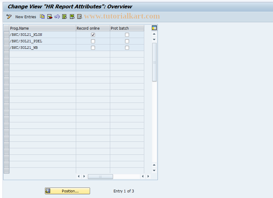 SAP TCode S_AHR_61011176 - IMG Activity: OHIX0018