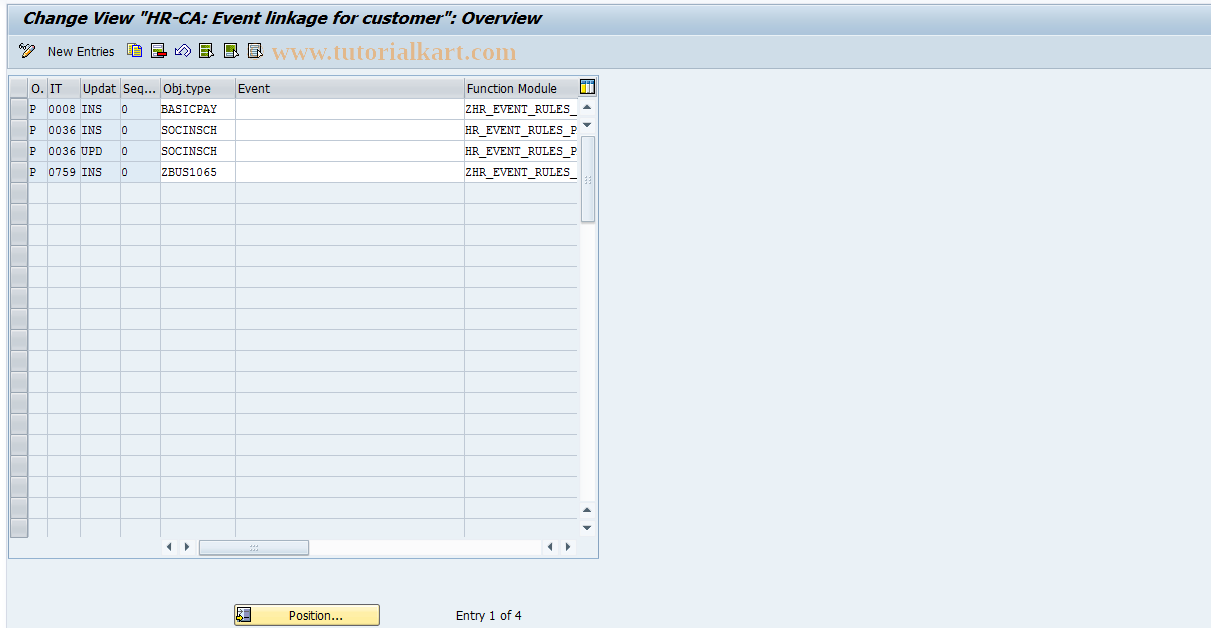 SAP TCode S_AHR_61011179 - IMG Activity: OHIX0037