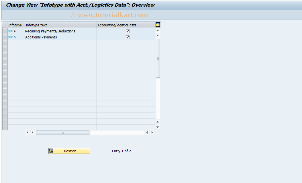 SAP TCode S_AHR_61011199 - IMG Activity: OHIX0687