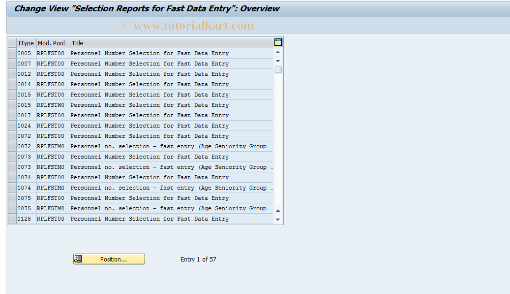 SAP TCode S_AHR_61011208 - IMG Activity: OHIX0621