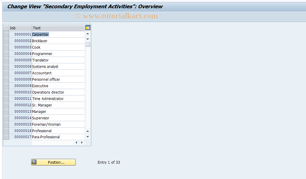 SAP TCode S_AHR_61011211 - IMG Activity: OHIX0618