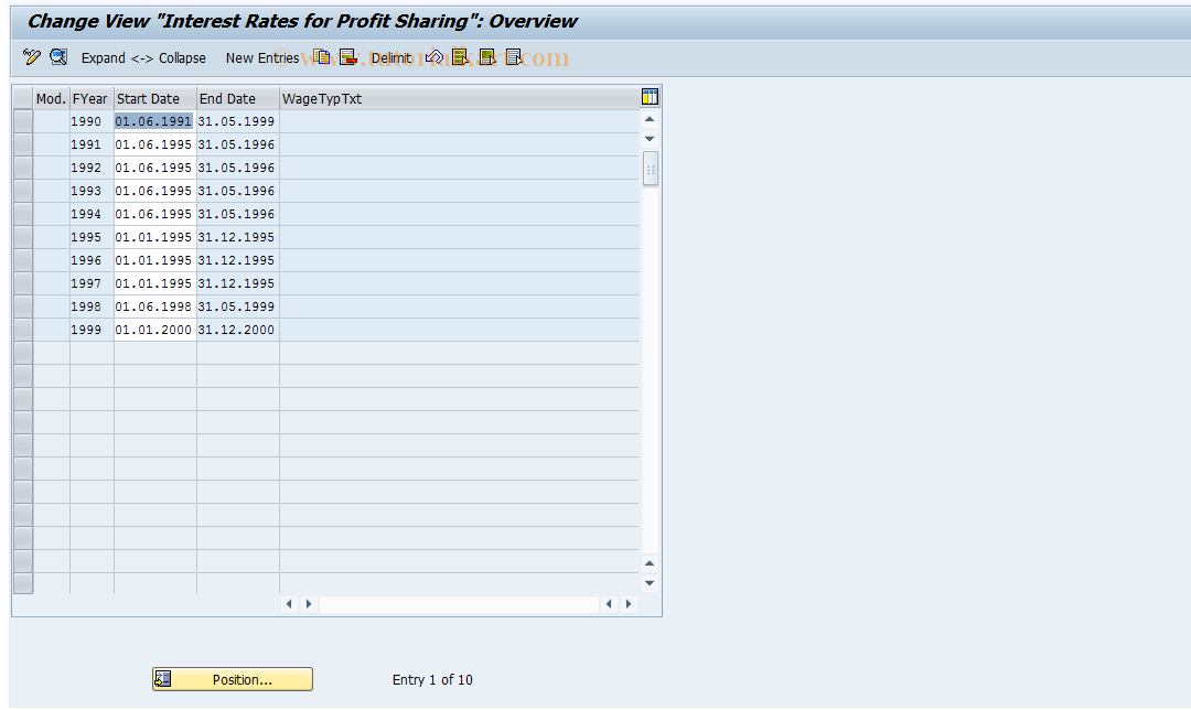 SAP TCode S_AHR_61011233 - IMG Activity: OHIF03642