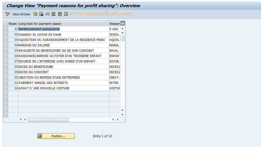 SAP TCode S_AHR_61011245 - IMG Activity: OHIF03641