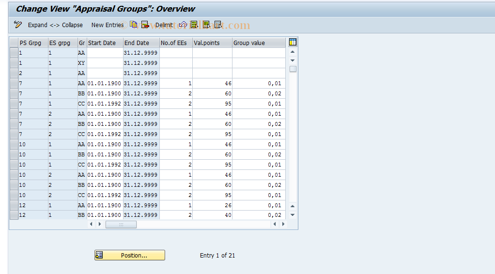 SAP TCode S_AHR_61011247 - IMG Activity: OHIX0477