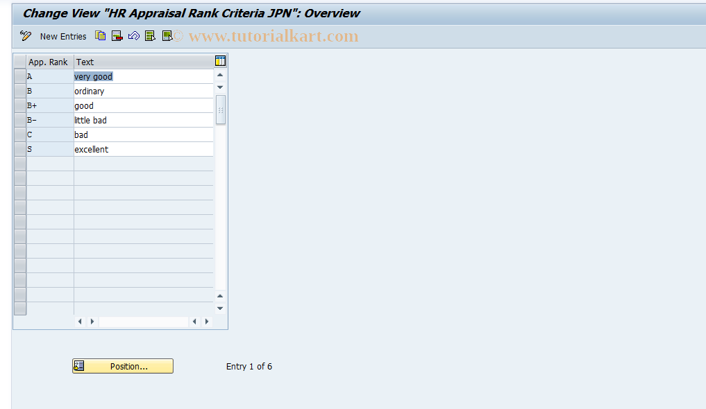 SAP TCode S_AHR_61011249 - IMG Activity: OHIJ0035