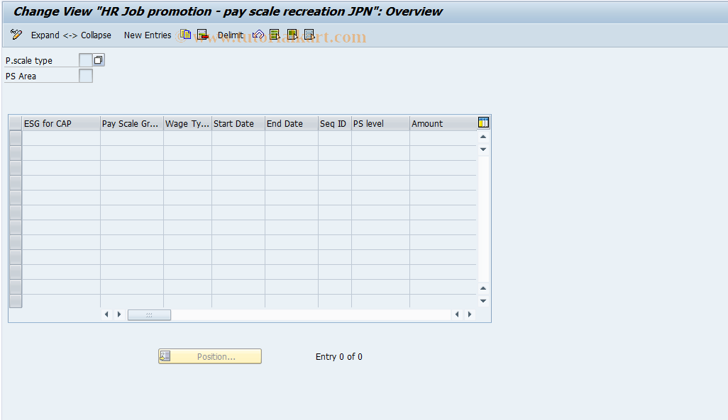 SAP TCode S_AHR_61011253 - IMG Activity: OHIJ0063