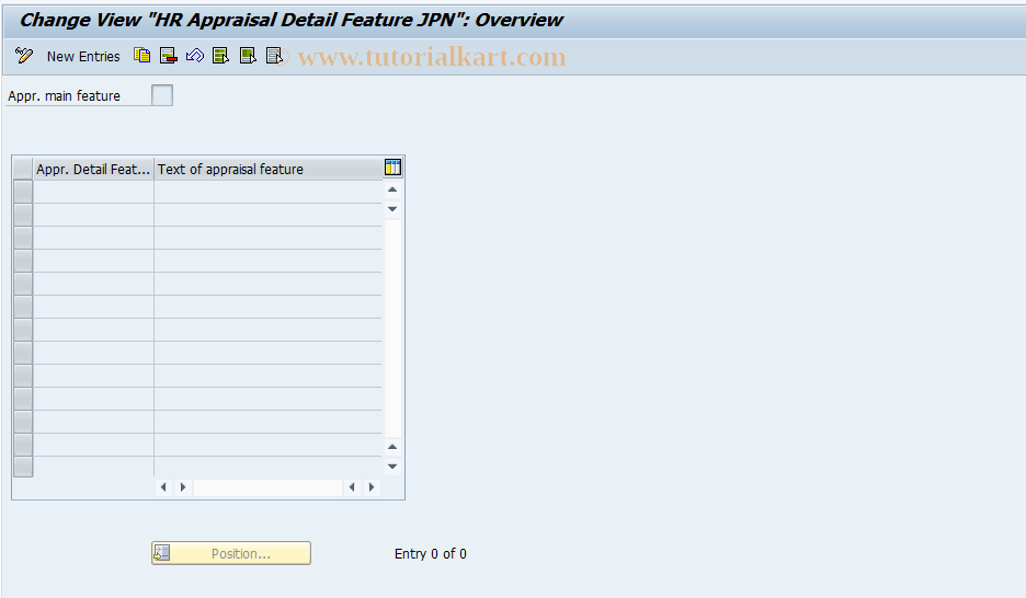 SAP TCode S_AHR_61011256 - IMG Activity: OHIJ0049