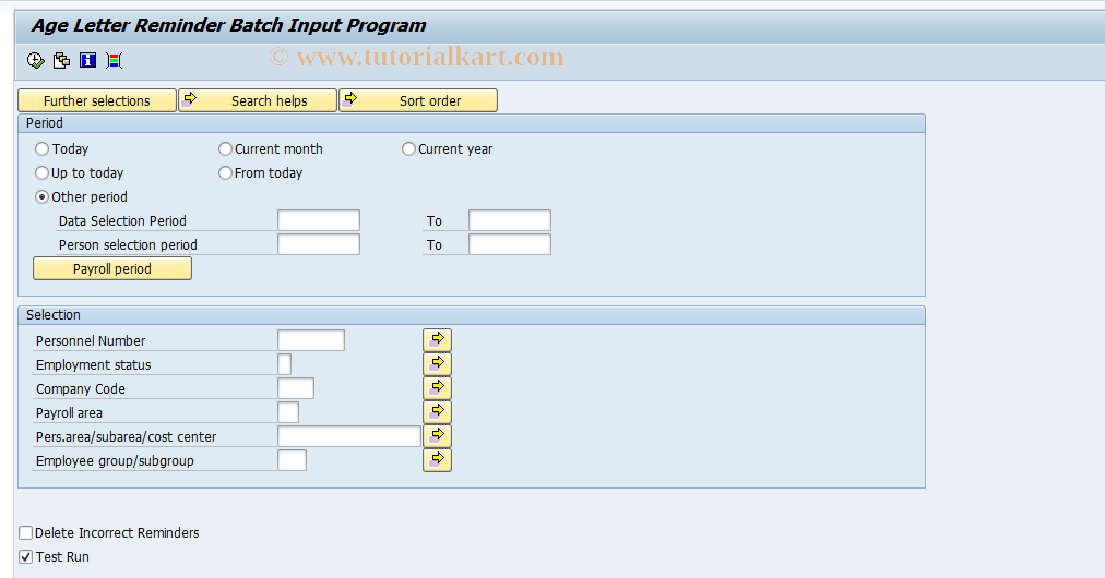 SAP TCode S_AHR_61011262 - IMG Activity: OHIZAAGE04