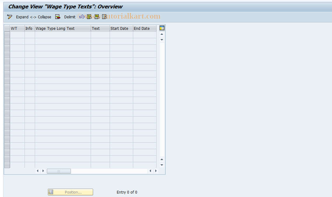 SAP TCode S_AHR_61011267 - IMG Activity: OHIARIG007