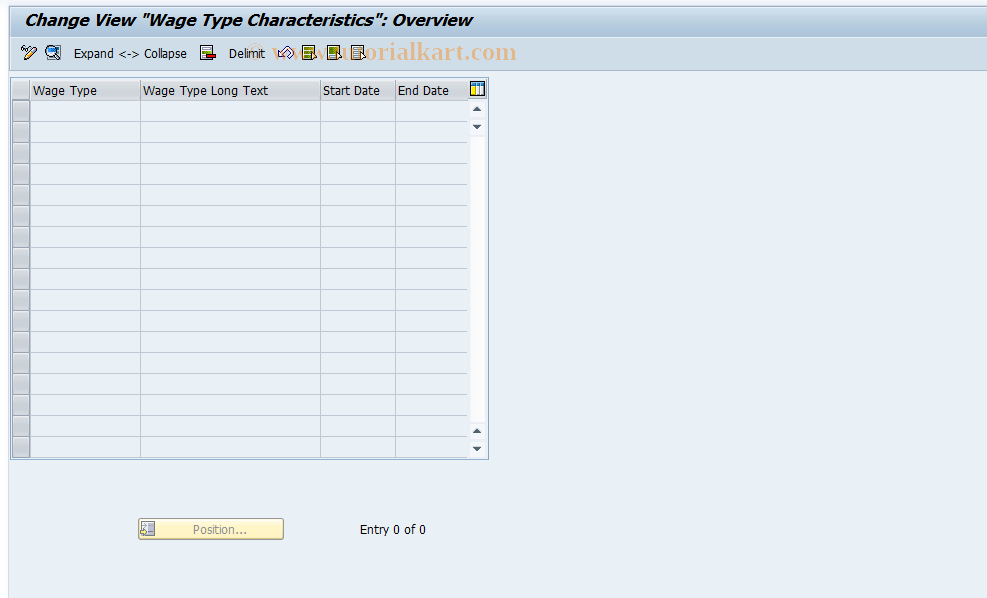 SAP TCode S_AHR_61011276 - IMG Activity: OHIARIG009