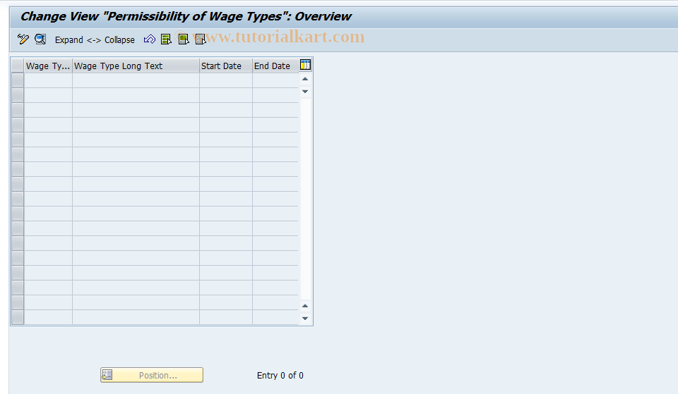 SAP TCode S_AHR_61011280 - IMG Activity: OHIARIG022