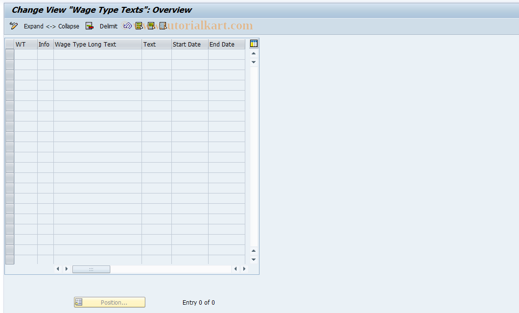 SAP TCode S_AHR_61011289 - IMG Activity: OHIARIG017