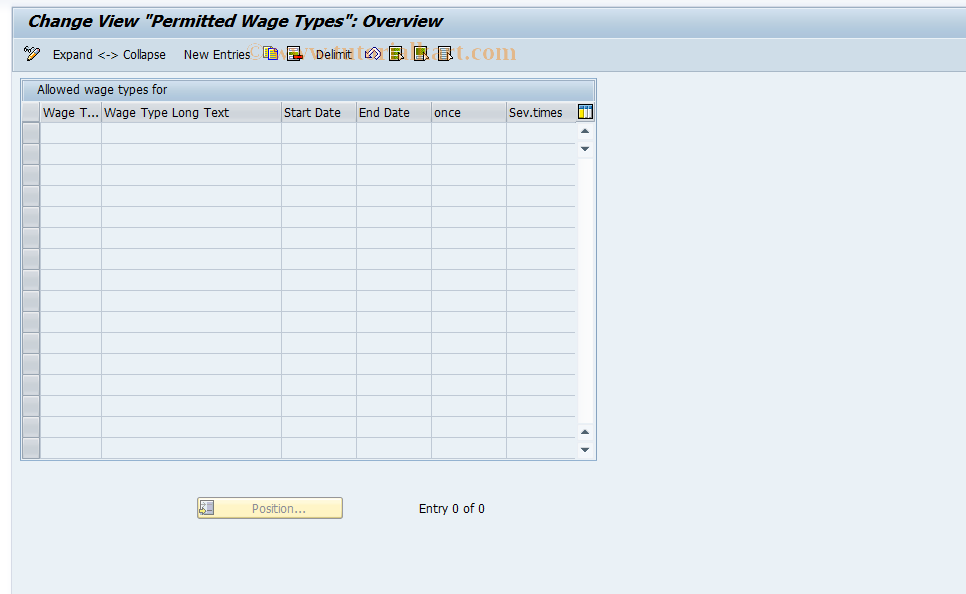 SAP TCode S_AHR_61011291 - IMG Activity: OHIA6703