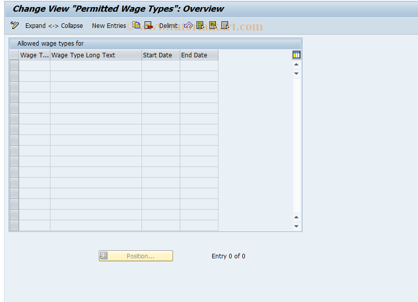 SAP TCode S_AHR_61011306 - IMG Activity: OHIRAW014