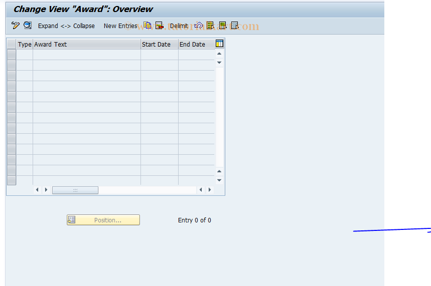 SAP TCode S_AHR_61011309 - IMG Activity: OHIRAW001