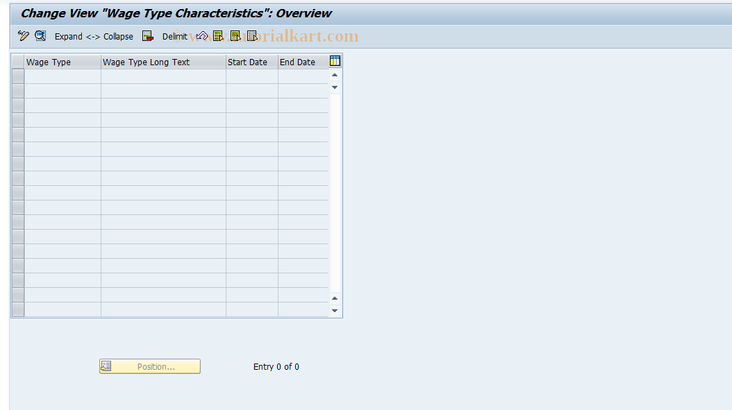 SAP TCode S_AHR_61011315 - IMG Activity: OHIX0329