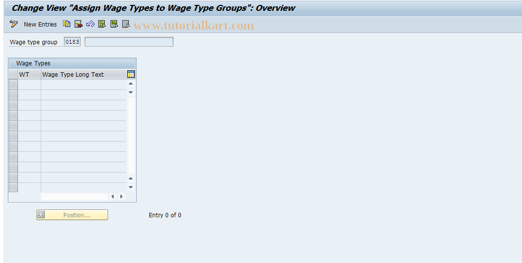 SAP TCode S_AHR_61011318 - IMG Activity: OHIRAW017