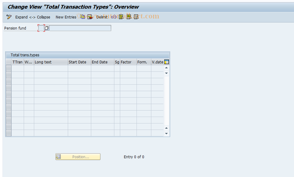 SAP TCode S_AHR_61011324 - IMG Activity: OHIC0485