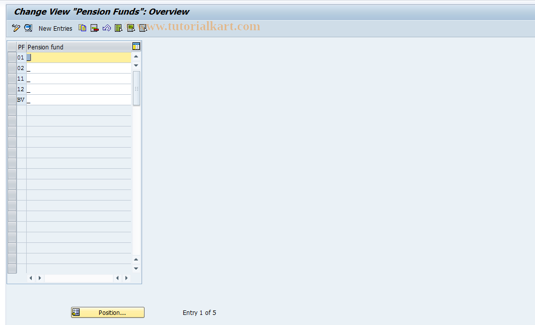 SAP TCode S_AHR_61011327 - IMG Activity: OHIC0481