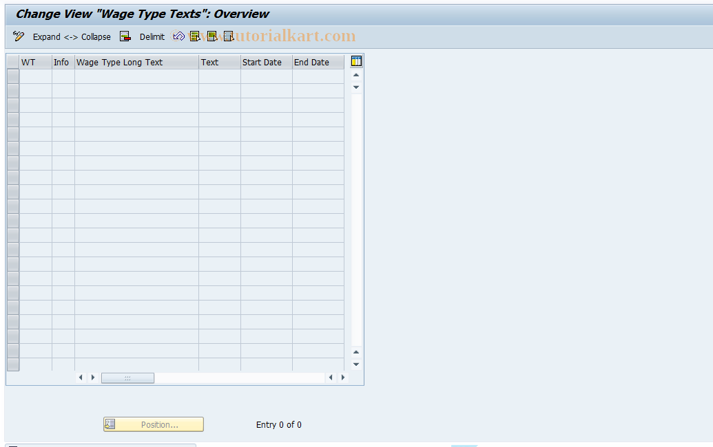 SAP TCode S_AHR_61011330 - IMG Activity: OHICPK004