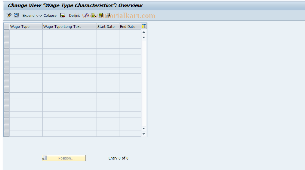 SAP TCode S_AHR_61011333 - IMG Activity: OHICPK007