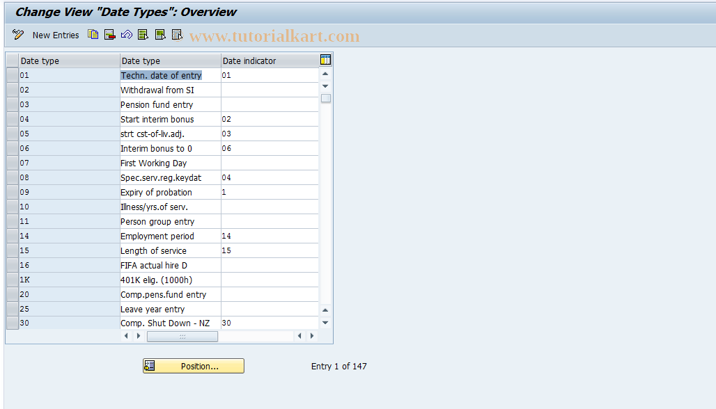 SAP TCode S_AHR_61011336 - IMG Activity: OHIA6002