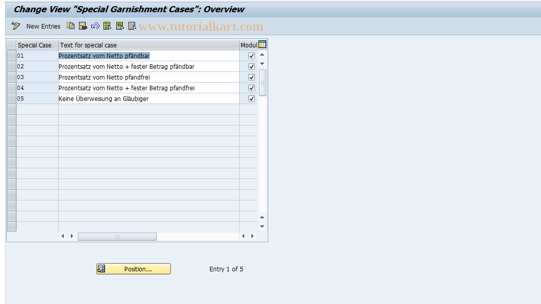 SAP TCode S_AHR_61011338 - IMG Activity: OHIA6501