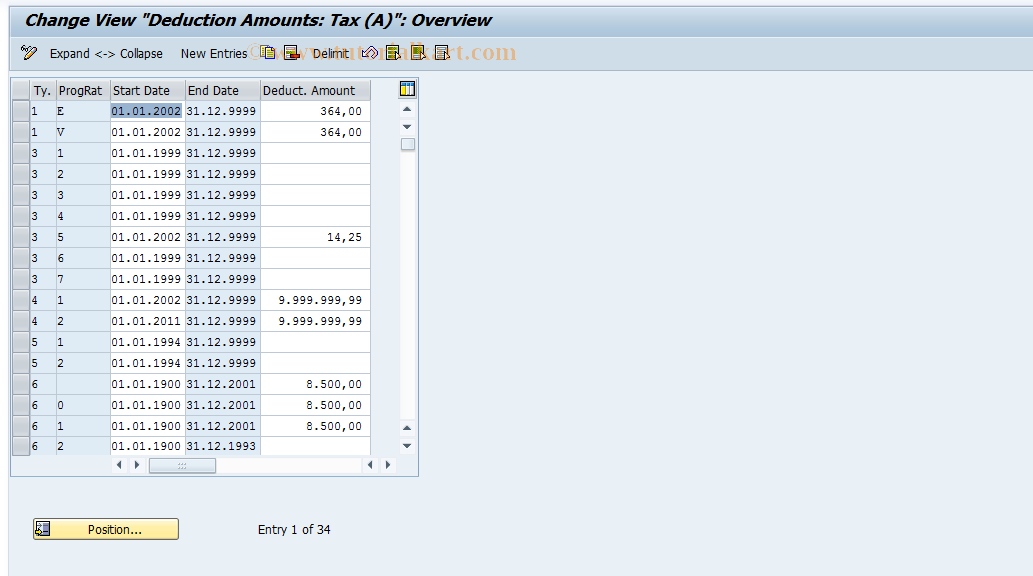 SAP TCode S_AHR_61011342 - IMG Activity: OHIA0492