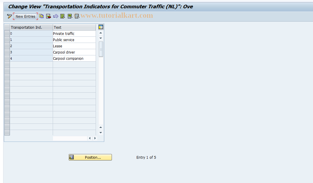 SAP TCode S_AHR_61011343 - IMG Activity: OHIN0494