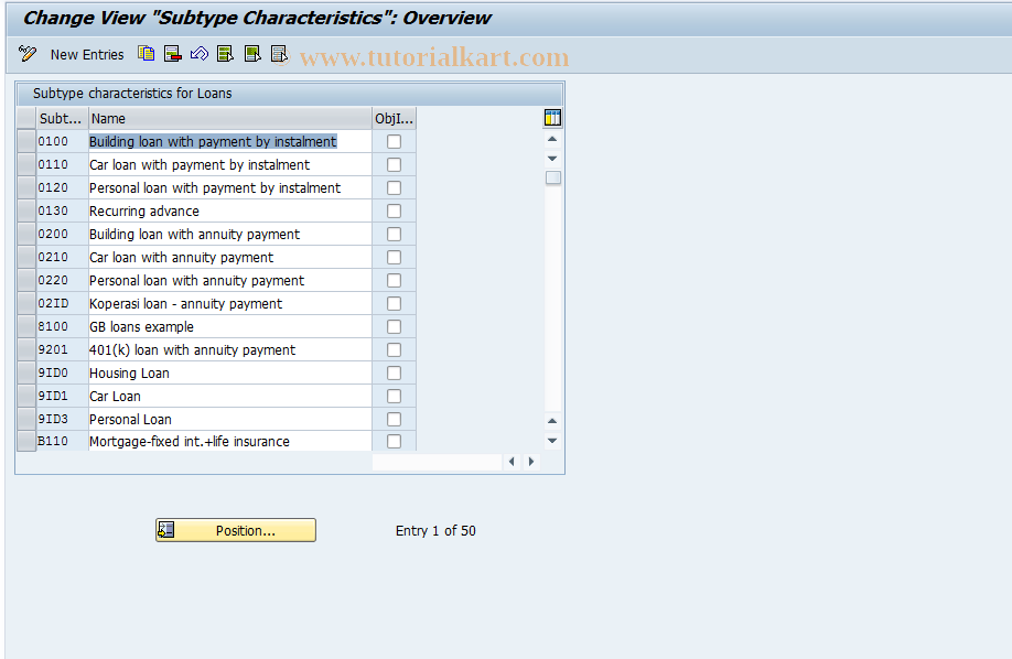 SAP TCode S_AHR_61011346 - IMG Activity: OHIX0497