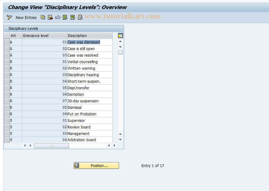 SAP TCode S_AHR_61011357 - IMG Activity: OHIU02573