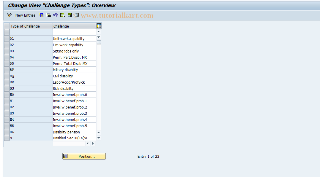 SAP TCode S_AHR_61011359 - IMG Activity: OHID0074