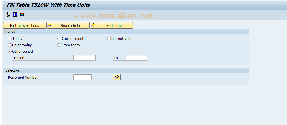 SAP TCode S_AHR_61011365 - IMG Activity: OHIXU510F