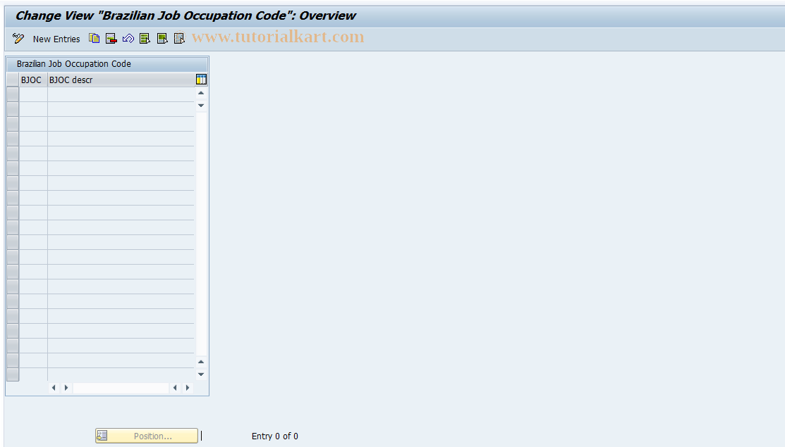 SAP TCode S_AHR_61011377 - IMG Activity: OHIBR_CO002