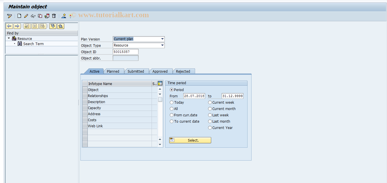 SAP TCode S_AHR_61011783 - IMG Activity: OHSXX_210