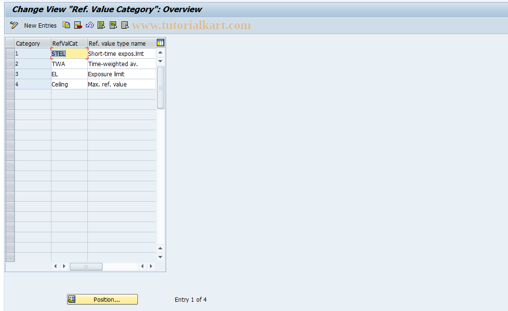 SAP TCode S_AHR_61011796 - IMG Activity: OHSXX_160