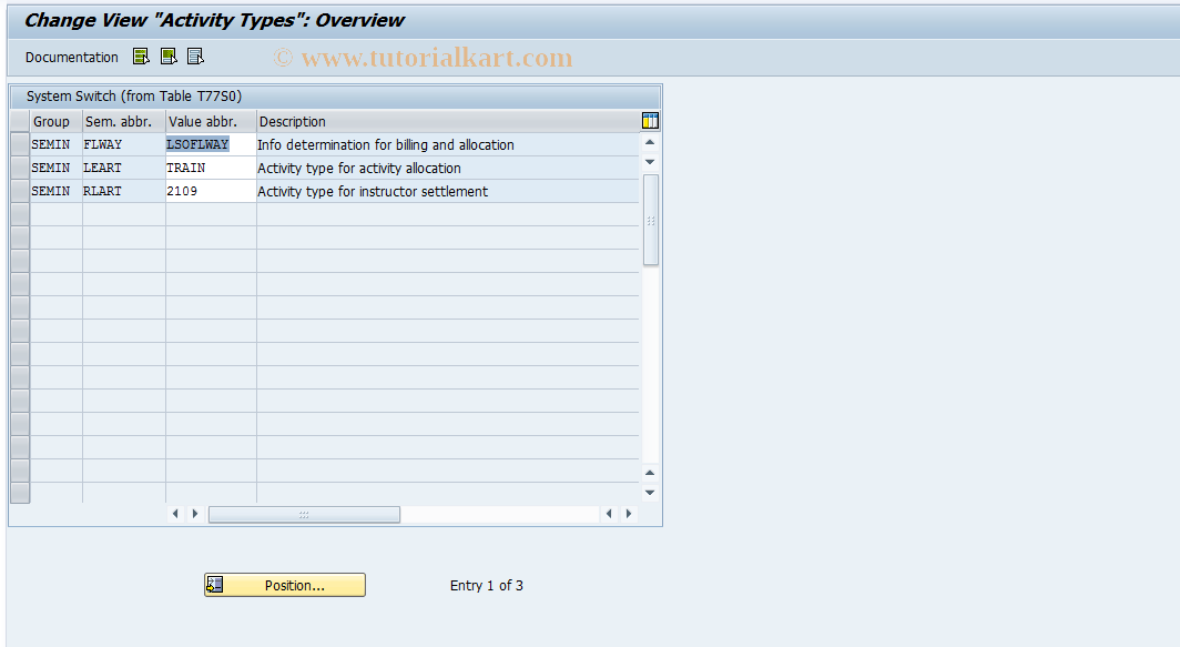 SAP TCode S_AHR_61011835 - IMG Activity: SIMG_OHP3OOCA