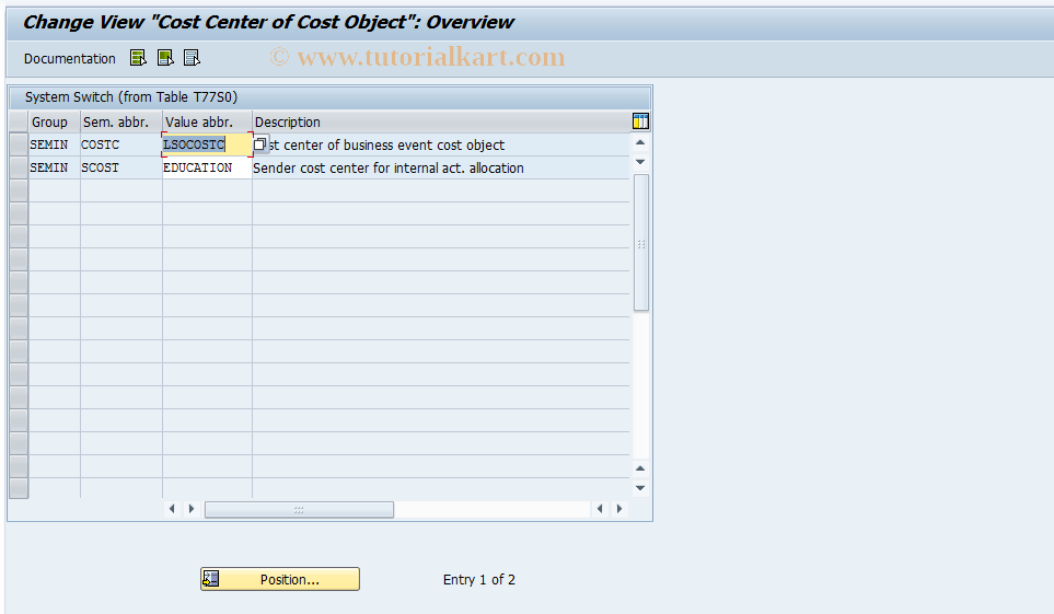 SAP TCode S_AHR_61011840 - IMG Activity: SIMG_OHP3OOCC1