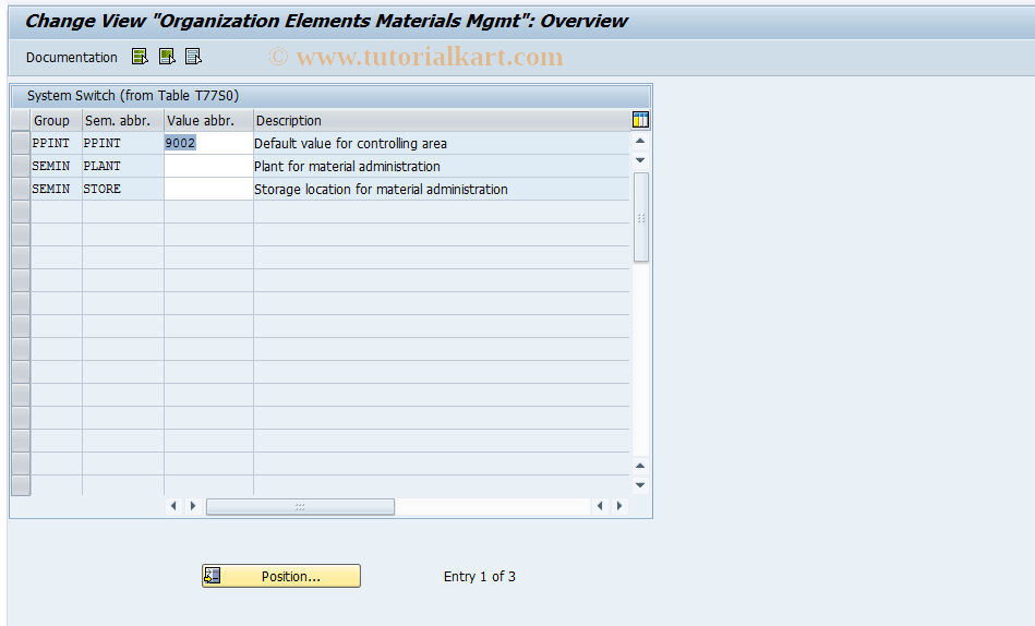 SAP TCode S_AHR_61011850 - IMG Activity: SIMG_OHP3OOMP