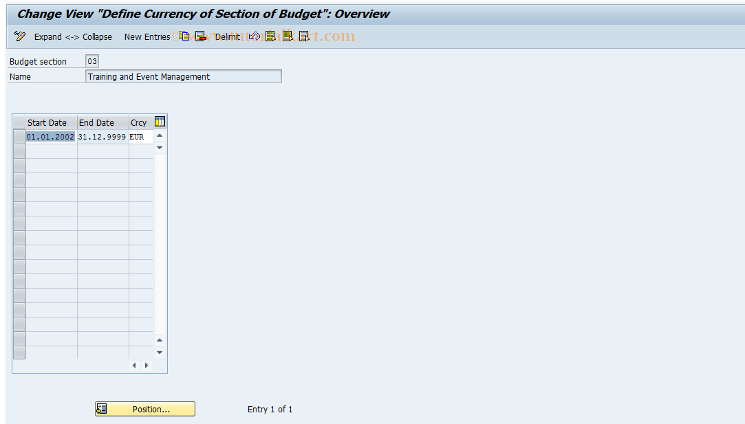 SAP TCode S_AHR_61011866 - IMG Activity: SIMG_OHP3_2510