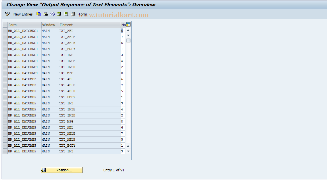 SAP TCode S_AHR_61011875 - IMG Activity: SIMG_CFMENUOHP3OOVD